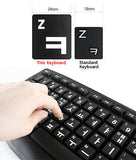 Big font buttons key large print Letter KOREAN ENG Keyboard Ten keyless korea