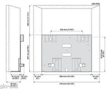 Yamaha AT-800 Wall Mount Bracket Panel for ISX-800 ISX-B820 ISX-803 ISD-803D
