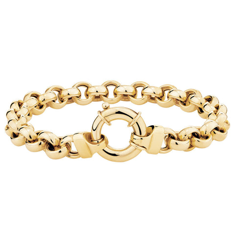 Gold BRACELET chain ship wheel