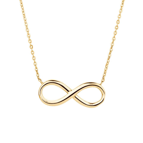 Gold Necklace Infinite Mobius's Band