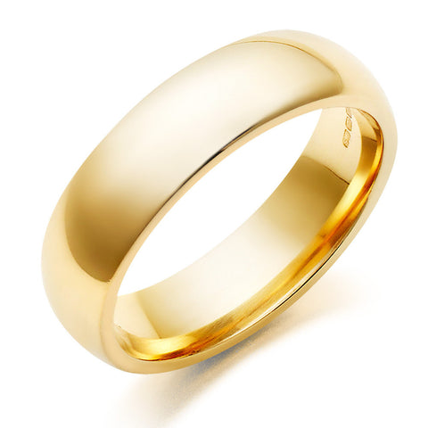 Gold Ring Basic Comfortable Thick