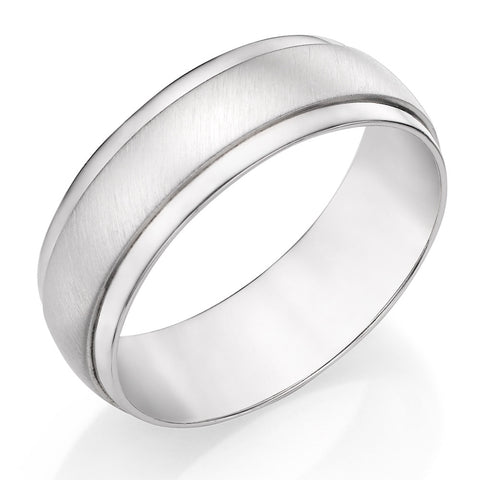 Silver Ring Basic Balanced Coarse band