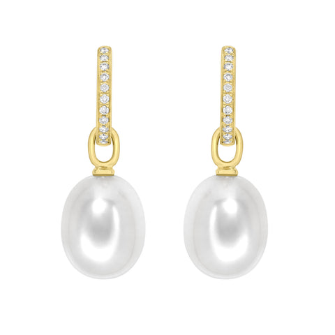 Simple Gold Earring with Pearl